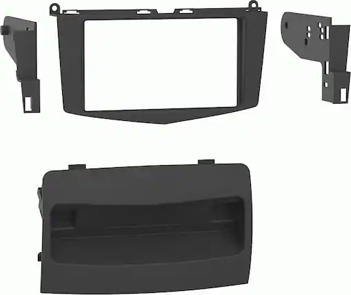 Angle. Metra - Dash Kit for Select 2008-2011 Mercedes-Benz C DIN DDIN - Matte Black.