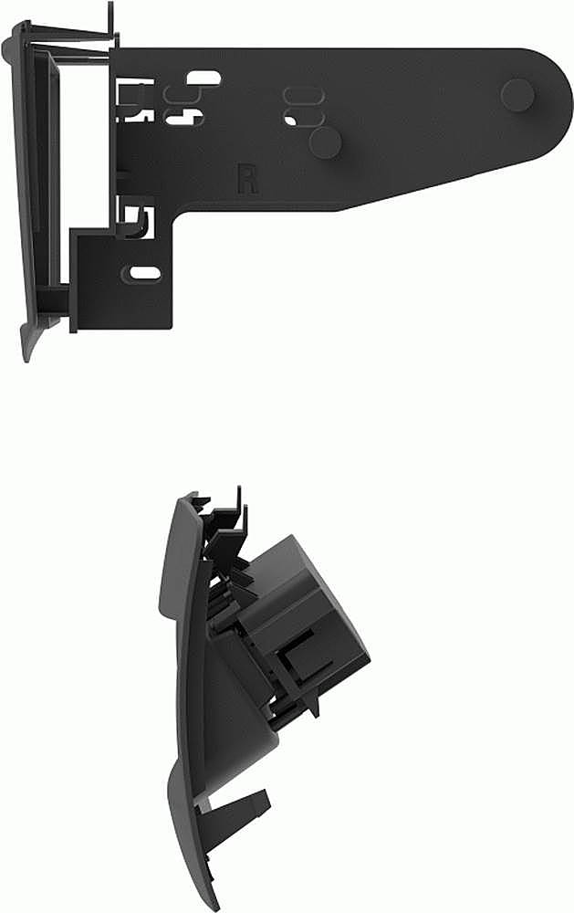 Alt View 14. Metra - Dash Kit for Select 2008-2011 Mercedes-Benz C DIN DDIN - Matte Black.