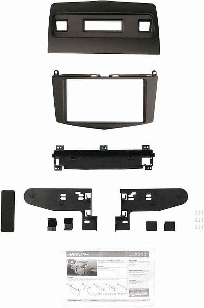 Alt View 15. Metra - Dash Kit for Select 2008-2011 Mercedes-Benz C DIN DDIN - Matte Black.