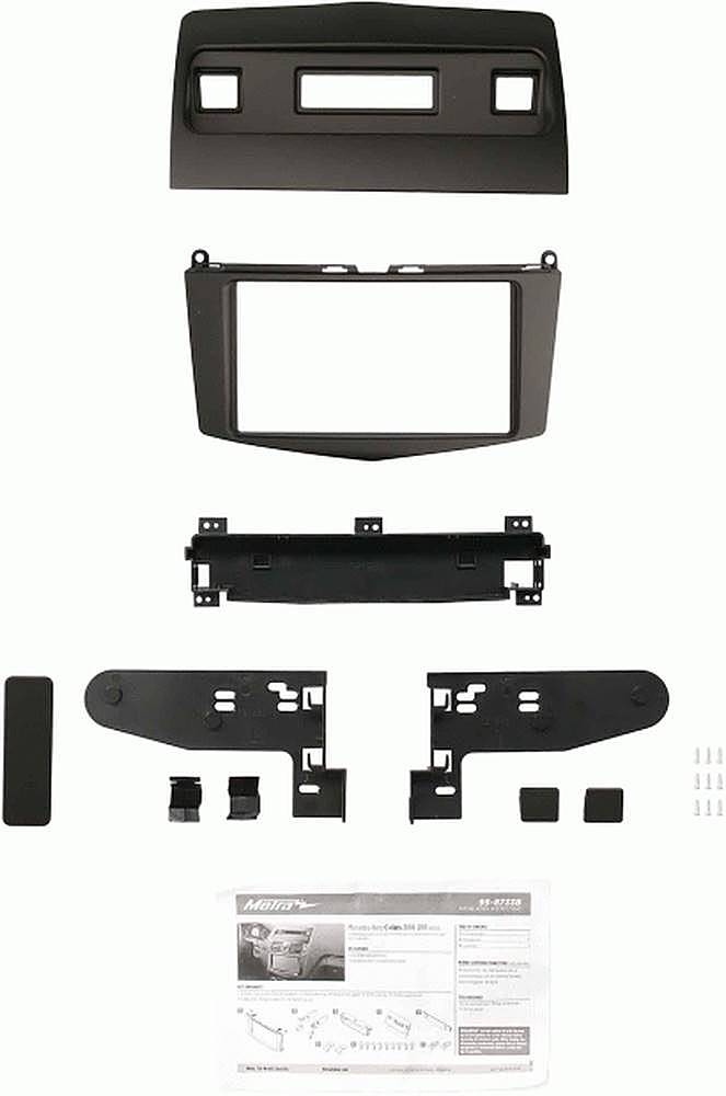 Alt View 15. Metra - Dash Kit for Select 2008-2011 Mercedes-Benz C DIN DDIN - Matte Black.