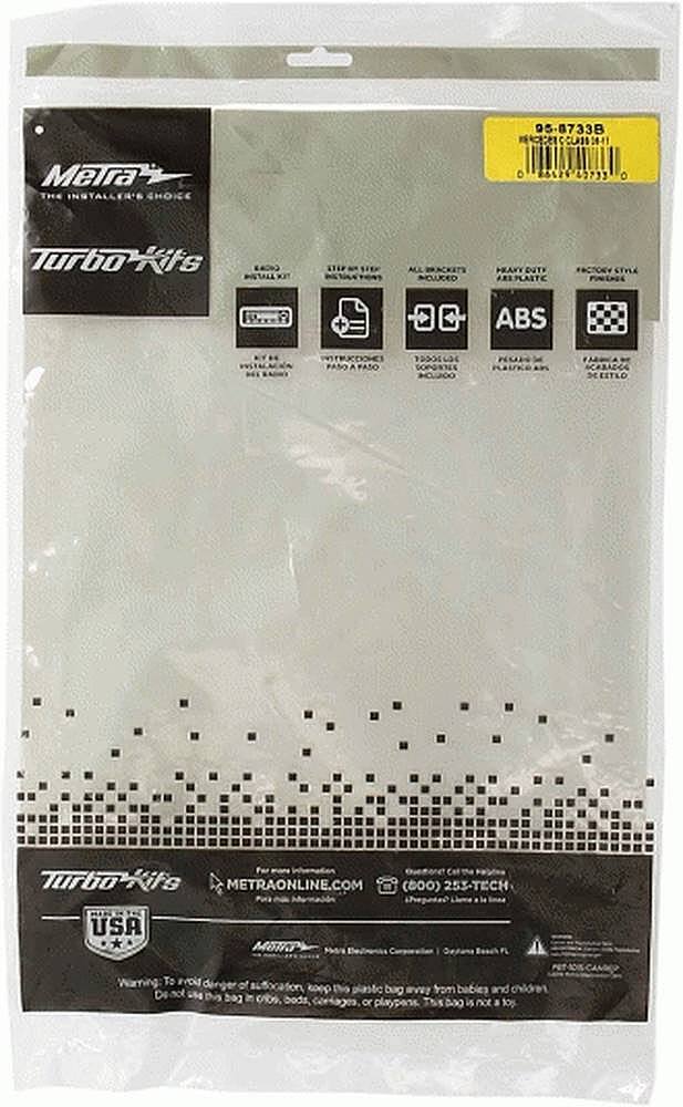 Alt View 16. Metra - Dash Kit for Select 2008-2011 Mercedes-Benz C DIN DDIN - Matte Black.