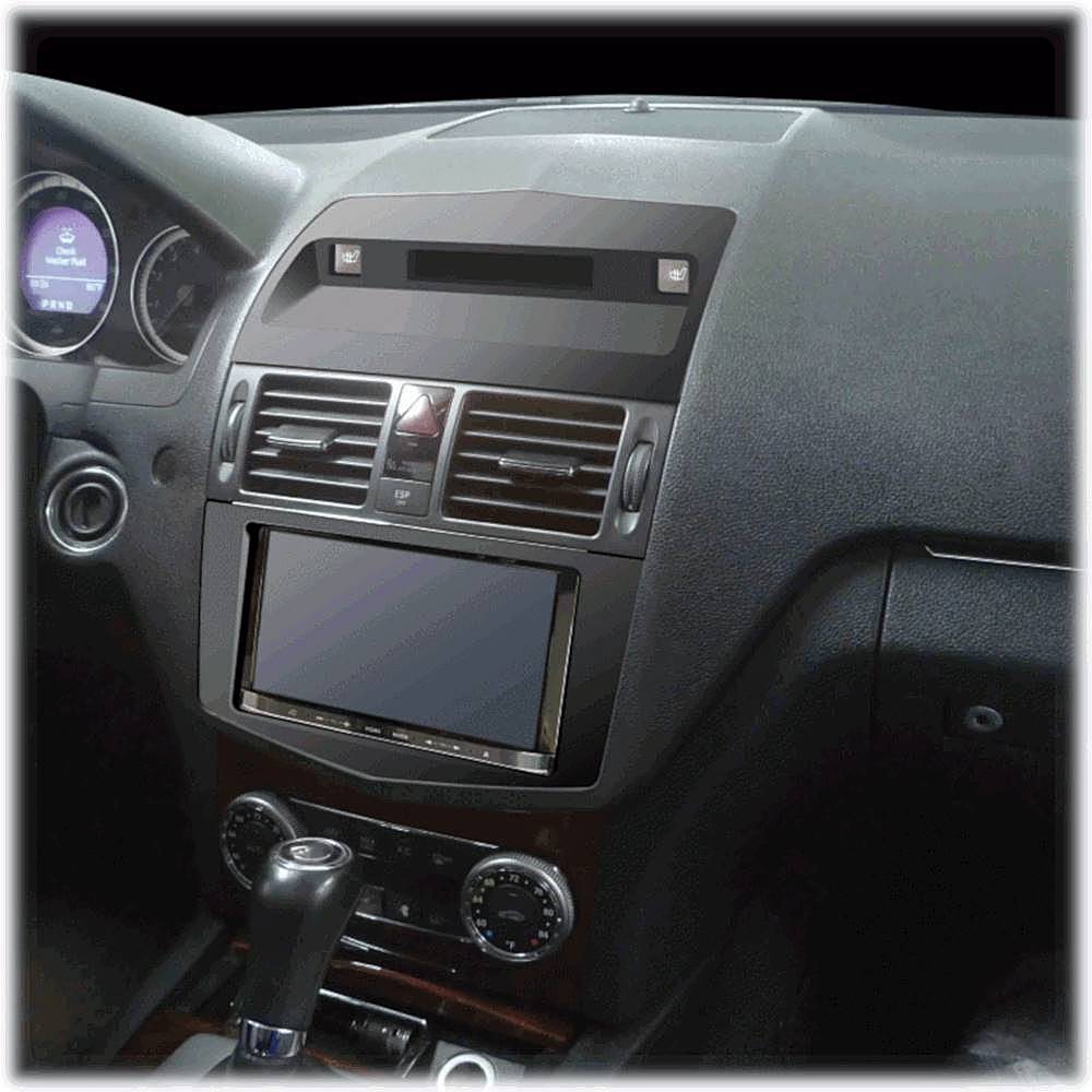 Alt View 17. Metra - Dash Kit for Select 2008-2011 Mercedes-Benz C DIN DDIN - Matte Black.