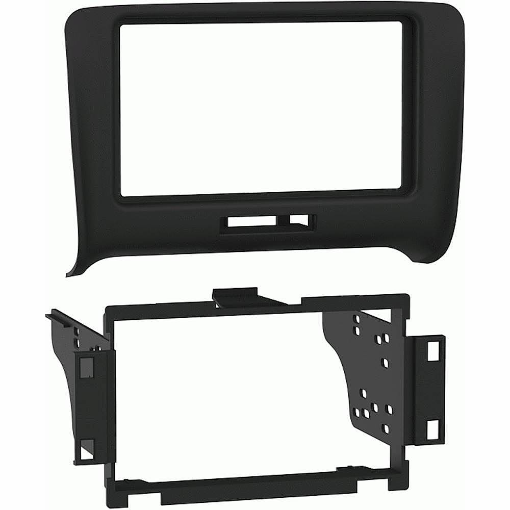 Angle. Metra - Dash Kit for Select 2008-2014 Audi TT DIN DDIN - Matte Black.