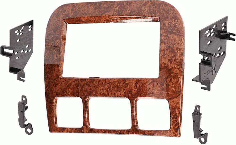 Left. Metra - Dash Kit for Select 2000-2006 Mercedes-Benz S - Woodgrain.