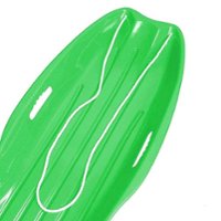 Slippery Racer - Downhill Xtreme Adults and Kids Plastic Toboggan Snow Sled - Green - Front_Zoom