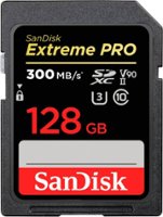 SanDisk - Extreme Pro 128GB SDXC UHS-II Memory Card - Front_Zoom