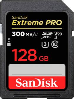 SanDisk Extreme Pro 128GB SDXC UHS II Memory Card SDSDXDK SanDisk Extreme Pro 128GB SDXC UHS II Memory Card SDSDXDK