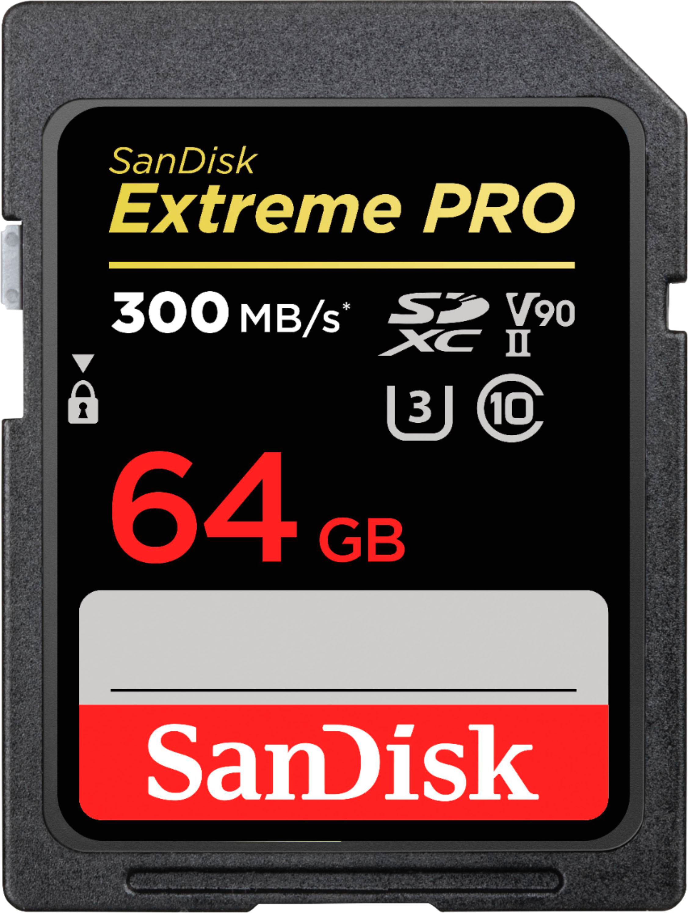 SanDisk Extreme Pro 64GB SDXC UHS-II Memory Card SDSDXDK-064G-ANCIN - Best  Buy