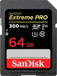 SanDisk - Extreme Pro 64GB SDXC UHS-II Memory Card - Front_Zoom