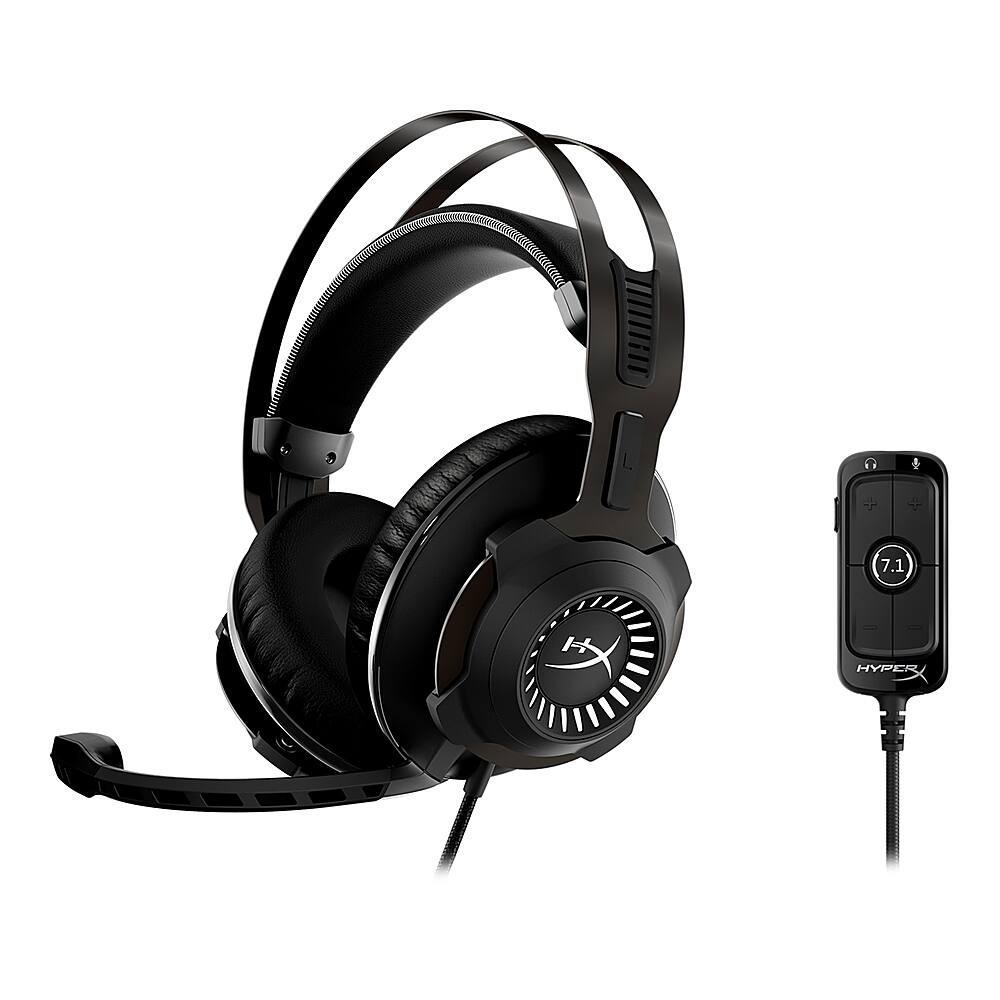 Angle View: HyperX Cloud Revolver +7.1 Gaming Headset - Black