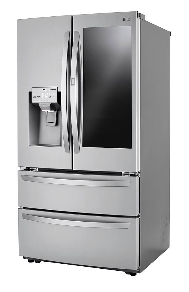 Alt View 14. LG - 28 Cu. Ft. 4-Door French Door Smart Refrigerator with Dual Ice - Stainless Steel.