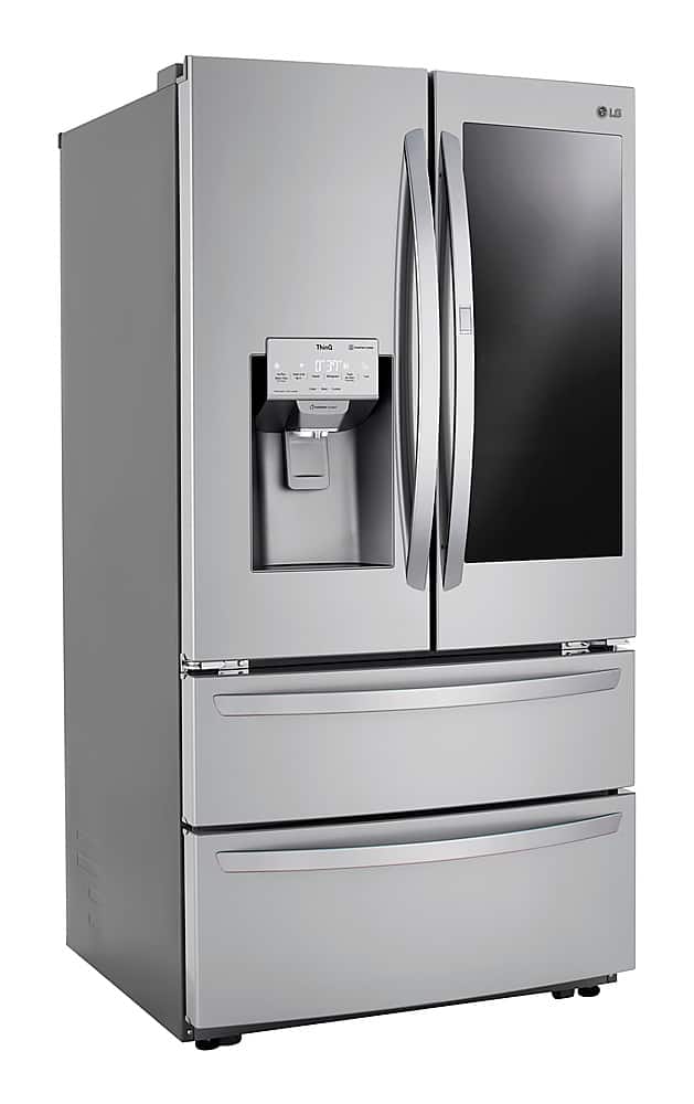 Alt View 15. LG - 28 Cu. Ft. 4-Door French Door Smart Refrigerator with Dual Ice - Stainless Steel.