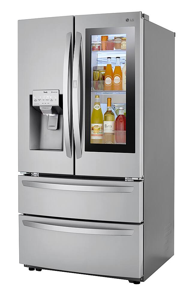 Alt View 17. LG - 28 Cu. Ft. 4-Door French Door Smart Refrigerator with Dual Ice - Stainless Steel.
