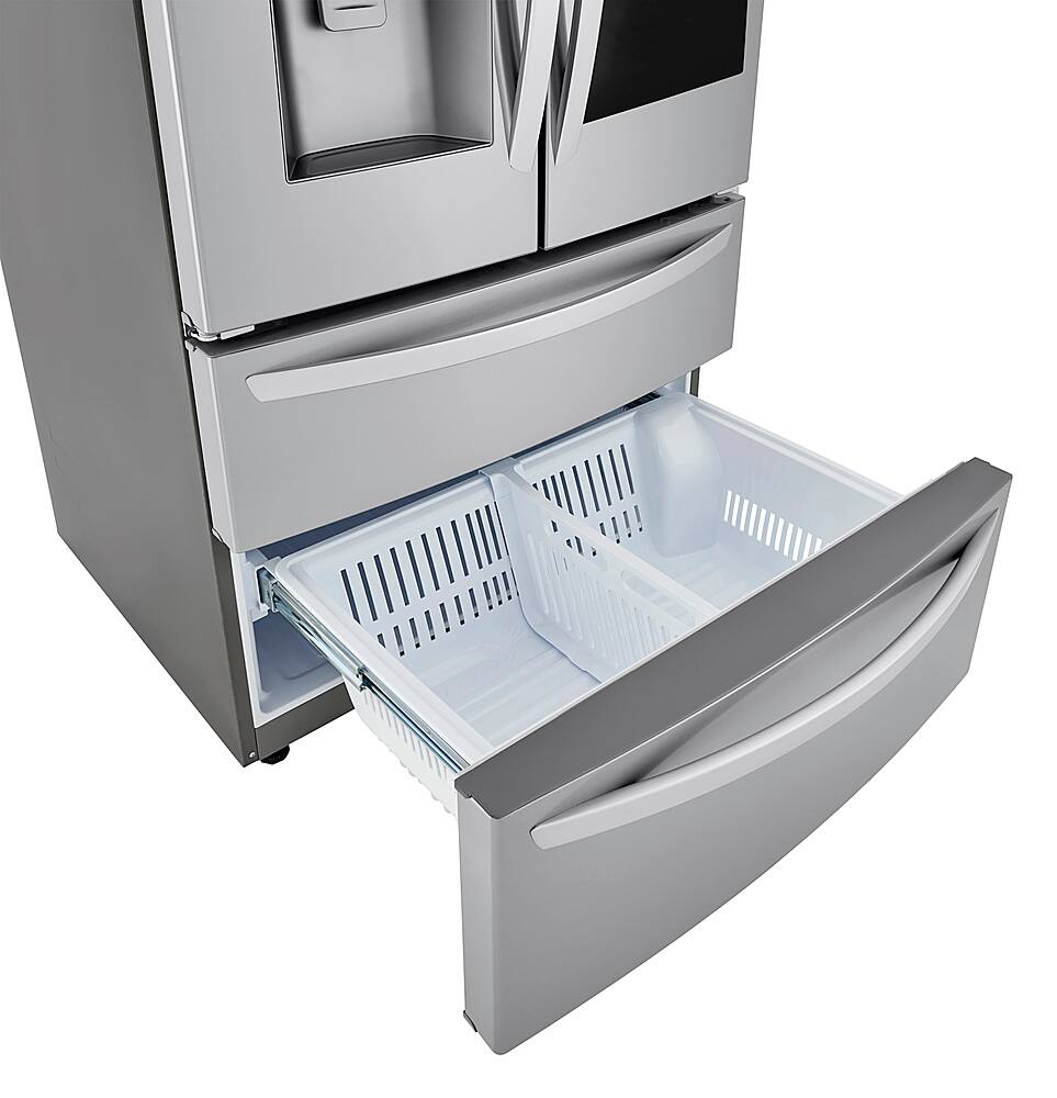 Alt View 26. LG - 28 Cu. Ft. 4-Door French Door Smart Refrigerator with Dual Ice - Stainless Steel.