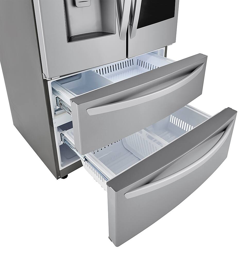 Alt View 27. LG - 28 Cu. Ft. 4-Door French Door Smart Refrigerator with Dual Ice - Stainless Steel.