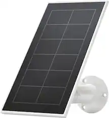 Alt View 1. Arlo - Mounted Solar Panel Charger for Pro 5S 2K, Pro 4, Pro 3, Floodlight, Ultra 2, and Ultra Cameras - White.