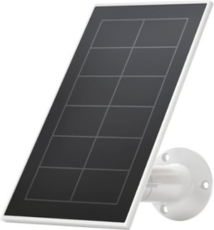 Arlo - Mounted Solar Panel Charger for Pro 5S 2K, Pro 4, Pro 3, Floodlight, Ultra 2, and Ultra Cameras - White