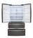 Alt View 21. LG - 28 Cu. Ft. 4-Door French Door Smart Refrigerator with Dual Ice - Printproof Black Stainless Steel.