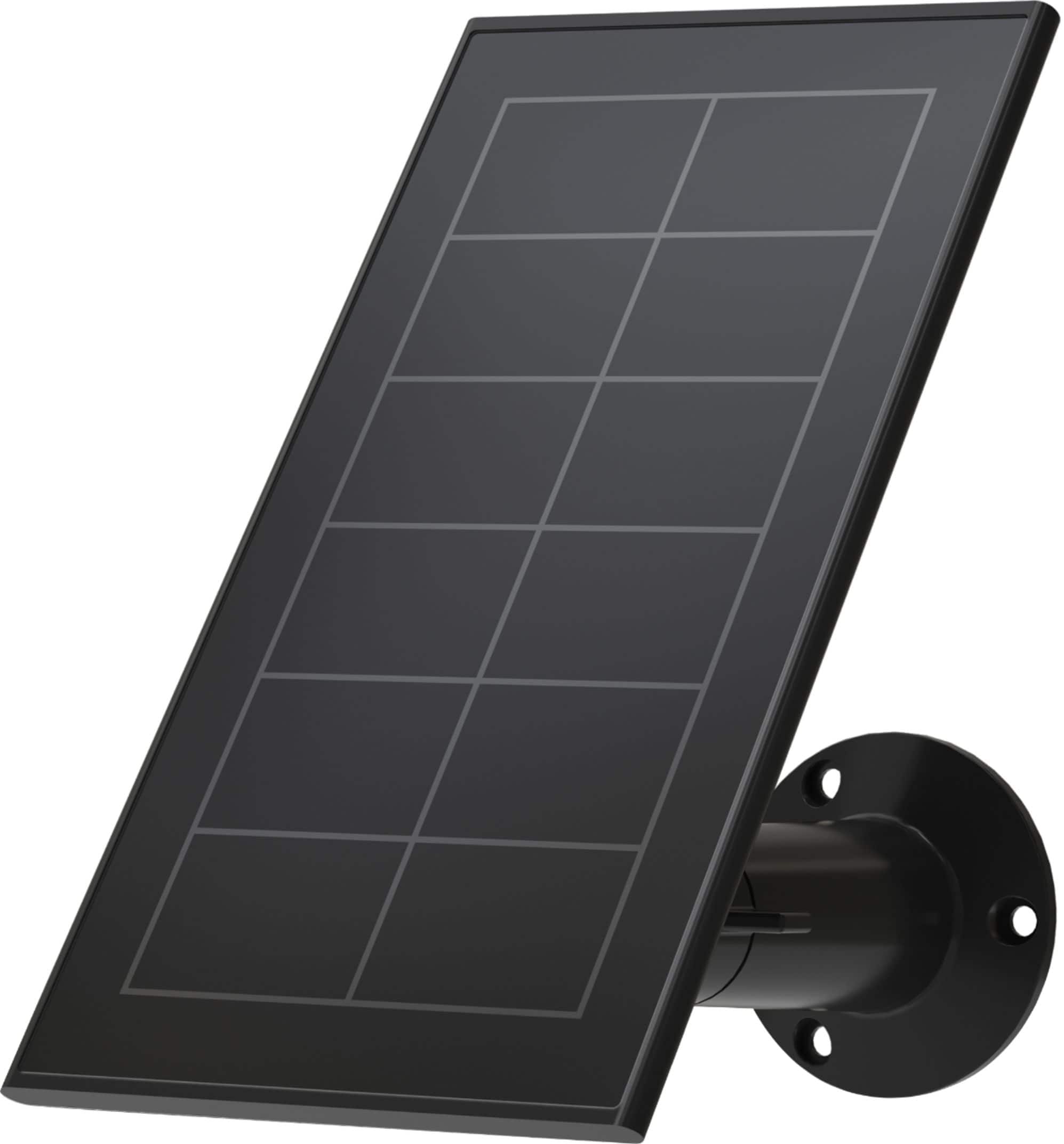 Alt View 1. Arlo - Mounted Solar Panel Charger for Pro 5S 2K, Pro 4, Pro 3, Floodlight, Ultra 2, and Ultra Cameras - Black.