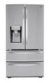 Front Zoom. LG - 28 Cu.Ft. 4 Door French Door Smart Refrigerator with Dual Ice with Craft Ice and Double Freezer - Stainless steel.