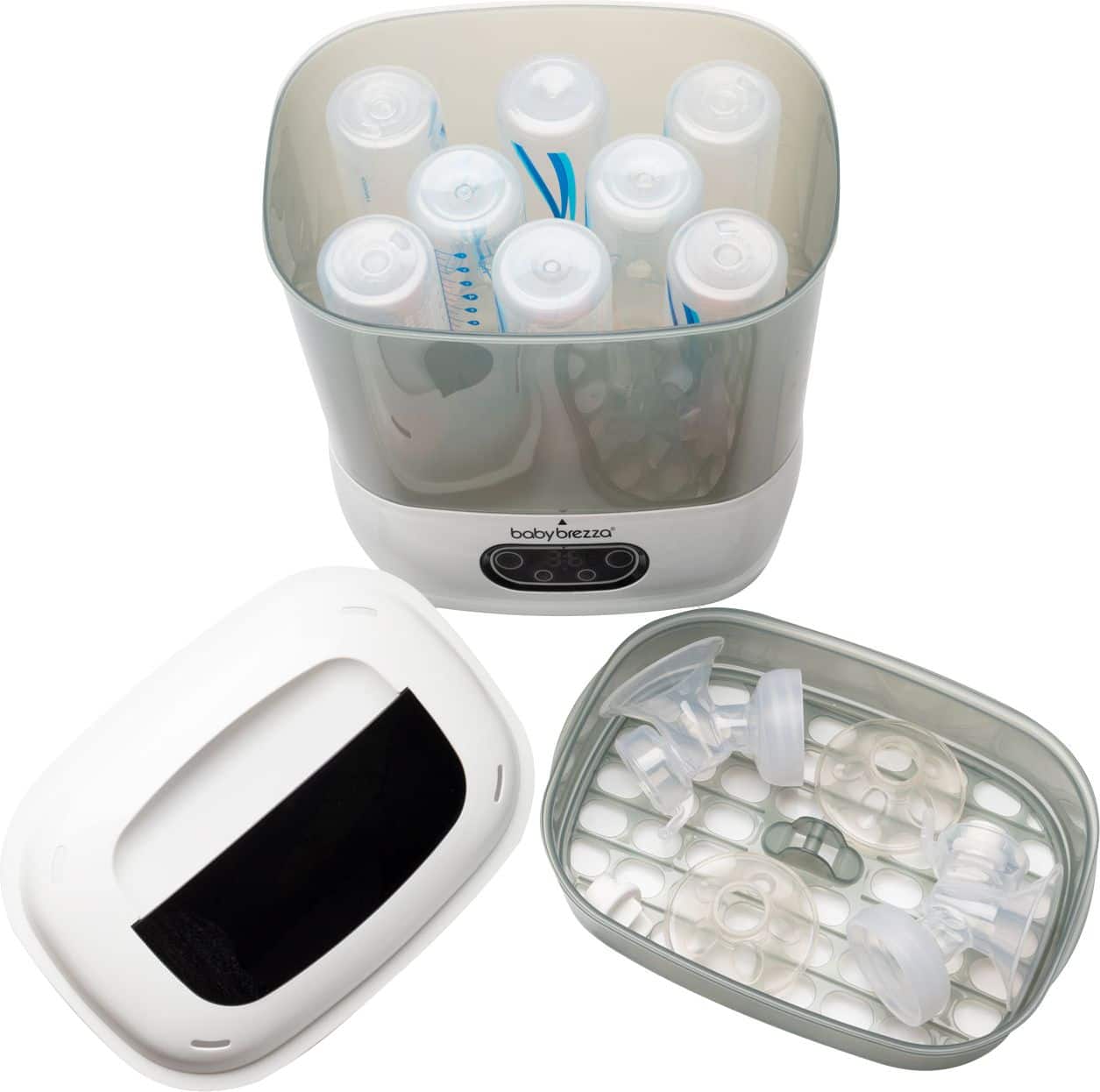 Alt View 11. Baby Brezza - One Step Baby Bottle Sterilizer and Dryer Advanced - White.