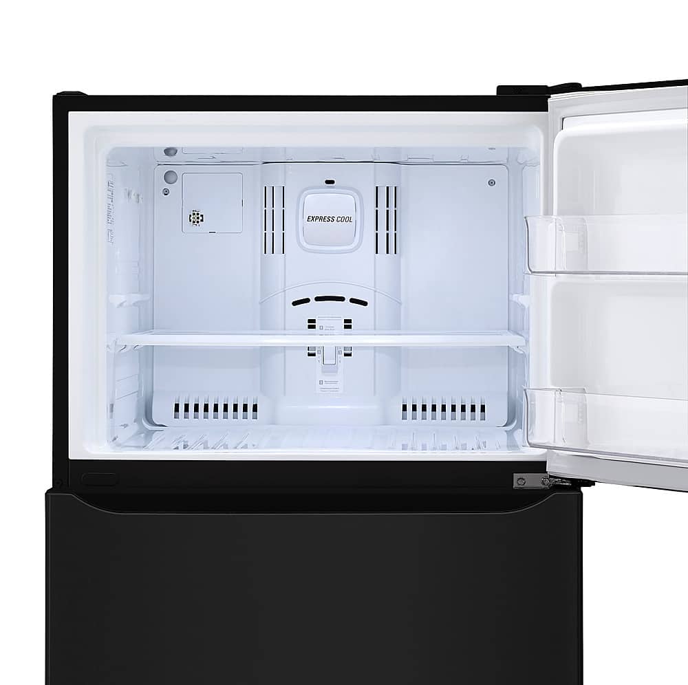 Alt View 19. LG - 20.2 Cu. Ft. Top-Freezer Refrigerator - Black.