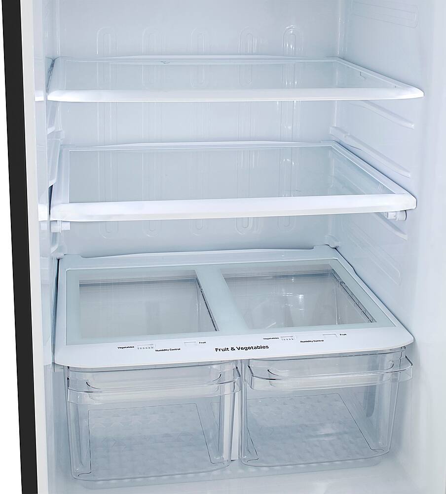 Alt View 21. LG - 20.2 Cu. Ft. Top-Freezer Refrigerator - Black.