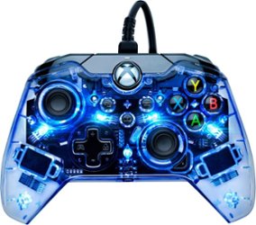 PDP Gaming - Afterglow™ Wired Controller - Xbox Series X|S, Xbox One, & Windows 10 - Transparent - Front_Zoom