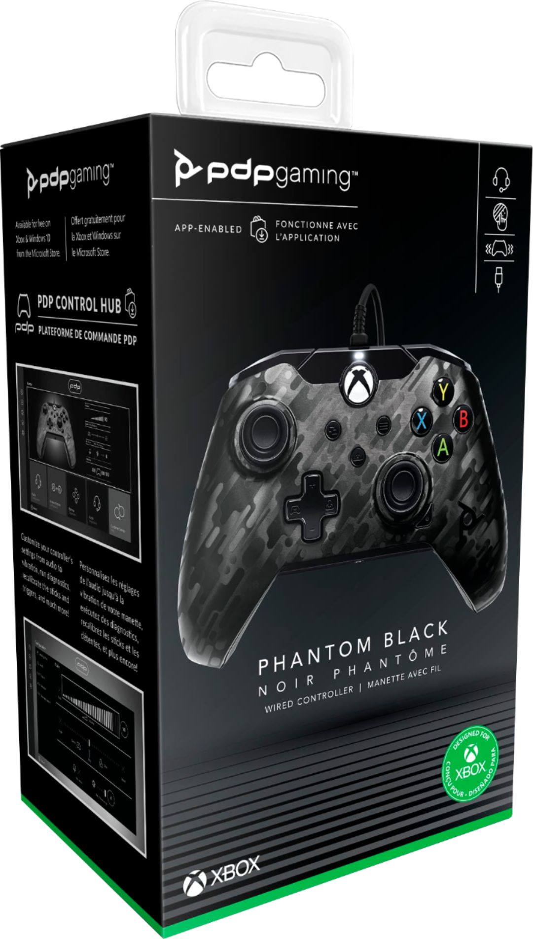 cap bureau Peuter Best Buy: PDP Wired Controller Xbox Series X|S Xbox One PC Phantom Black  Phantom Black 049-012-NA-CMBK