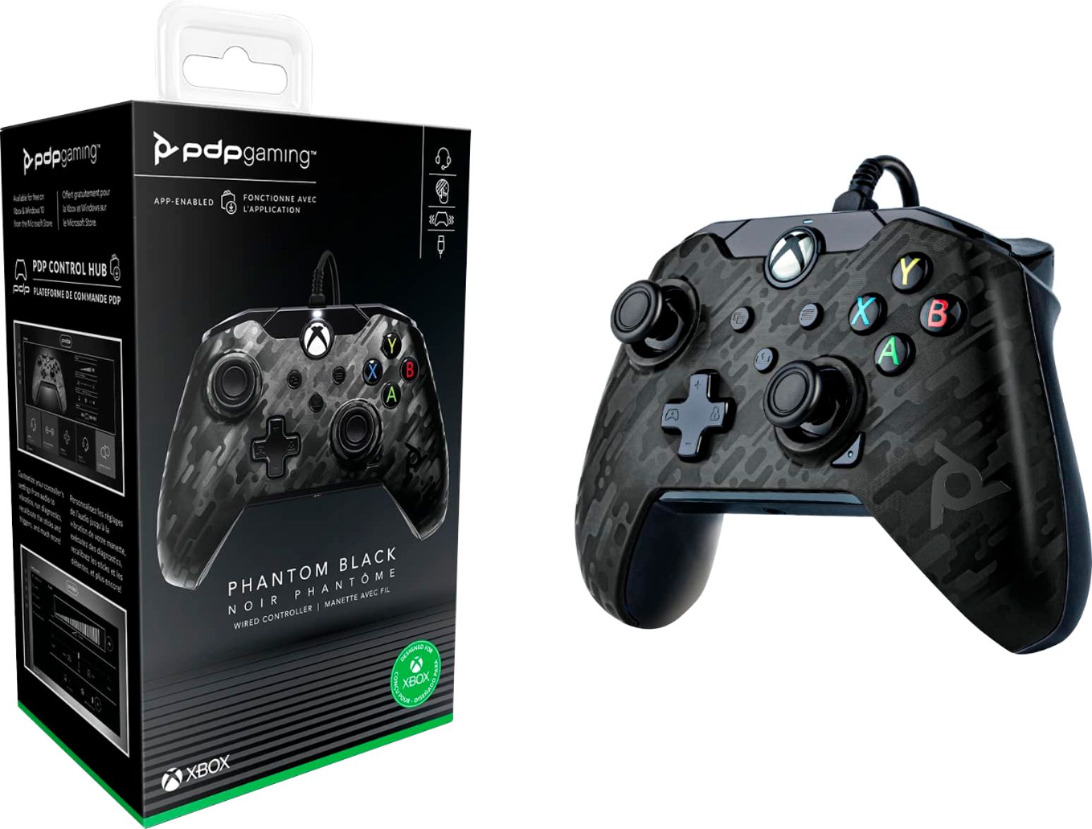 cap bureau Peuter Best Buy: PDP Wired Controller Xbox Series X|S Xbox One PC Phantom Black  Phantom Black 049-012-NA-CMBK