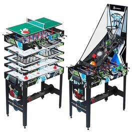MD Sports - 12 in 1 Combo Manual Scoring System Game Room Table - Multi