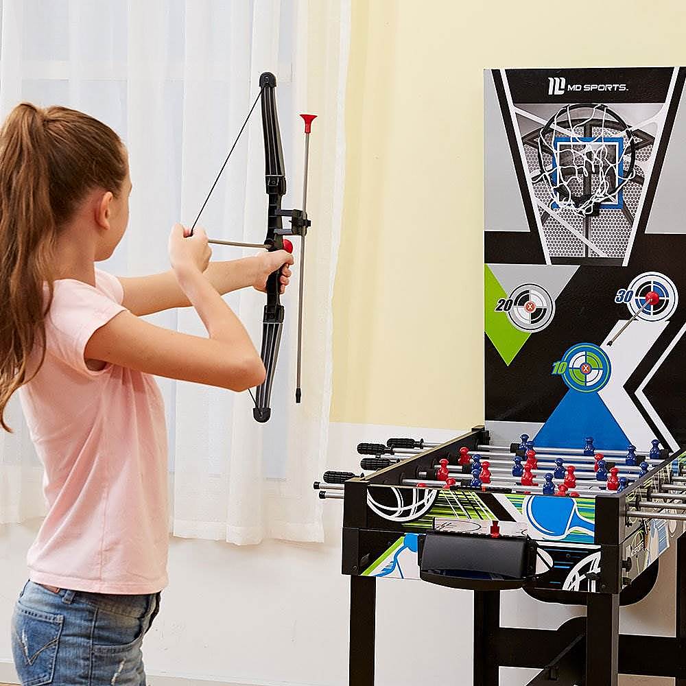 Alt View 13. MD Sports - 12 in 1 Combo Manual Scoring System Multi Game Room Table - Multi.