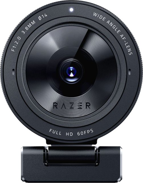 Front Zoom. Razer - Kiyo Pro 1920 x 1080 Webcam with High-Performance Adaptive Light Sensor - Black.