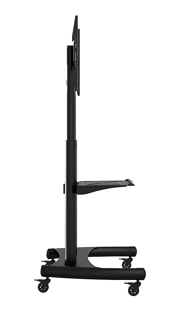 Left View: Peerless-AV - Designer Series Universal Ultra Slim Articulating Wall Mount - Gloss Black, Black