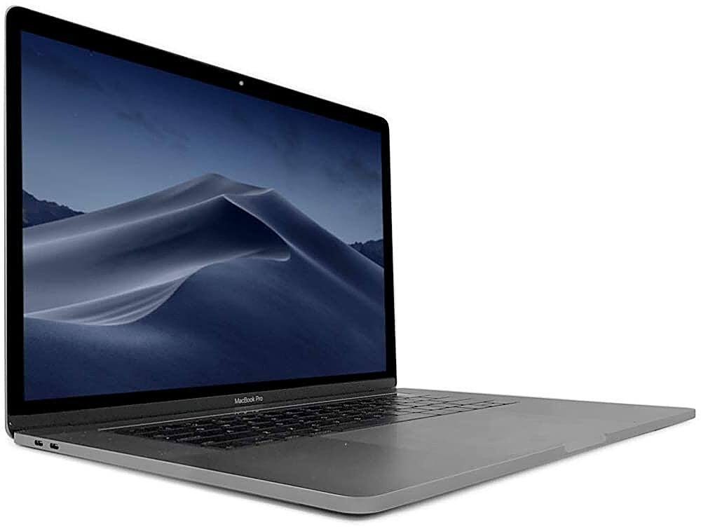 Angle. Apple - Apple Macbook Pro 15" Certified Refurbished - Intel Core i7 2.7 - Touch Bar - 16GB - 512GB SSD (2016) - Space Gray.
