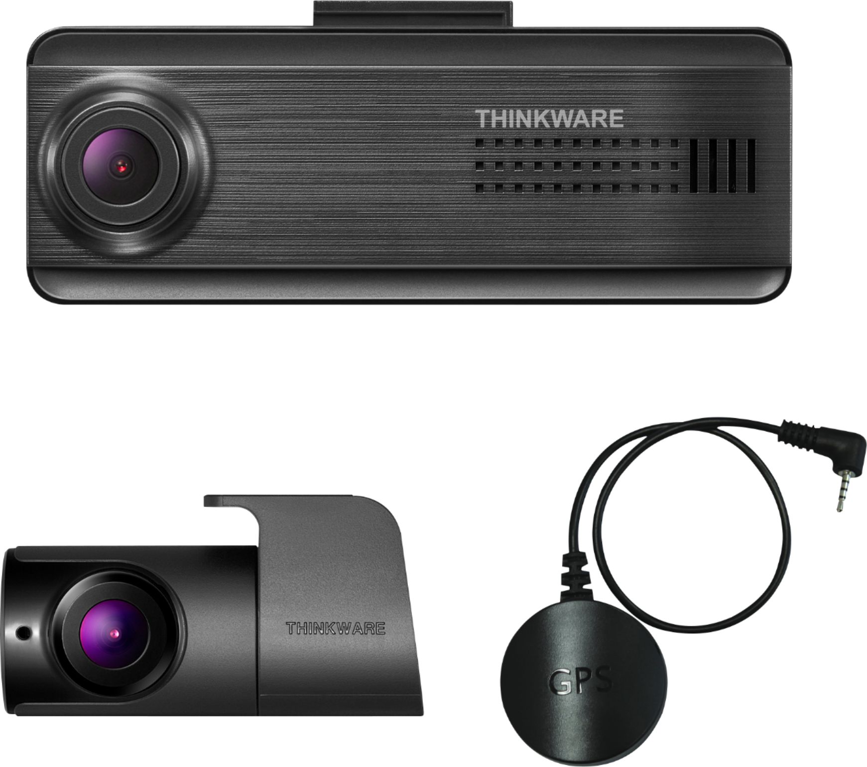 THINKWARE F200 Front & Rear 2 Channel Accident Dash Camera with Car Charger 