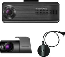 THINKWARE - F200 PRO Front and Rear Dash cam with GPS Accessory - Black - Front_Zoom