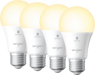 Sengled - Smart A19 LED 60W Bulbs Bluetooth Mesh Works with Amazon Alexa (4-pack) - Soft White - Front_Zoom
