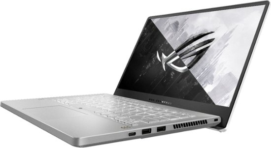 Alt View Zoom 4. ASUS - ROG Zephyrus 14" Gaming Laptop - AMD Ryzen 9 - 16GB Memory - NVIDIA GeForce RTX 3060 - 1TB SSD - Moonlight White - Moonlight White.