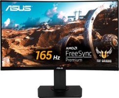 ASUS - TUF 31.5" Curved QHD 165Hz 1ms 1440P Freesync Premium Gaming Monitor (DisplayPort,HDMI) - Front_Zoom