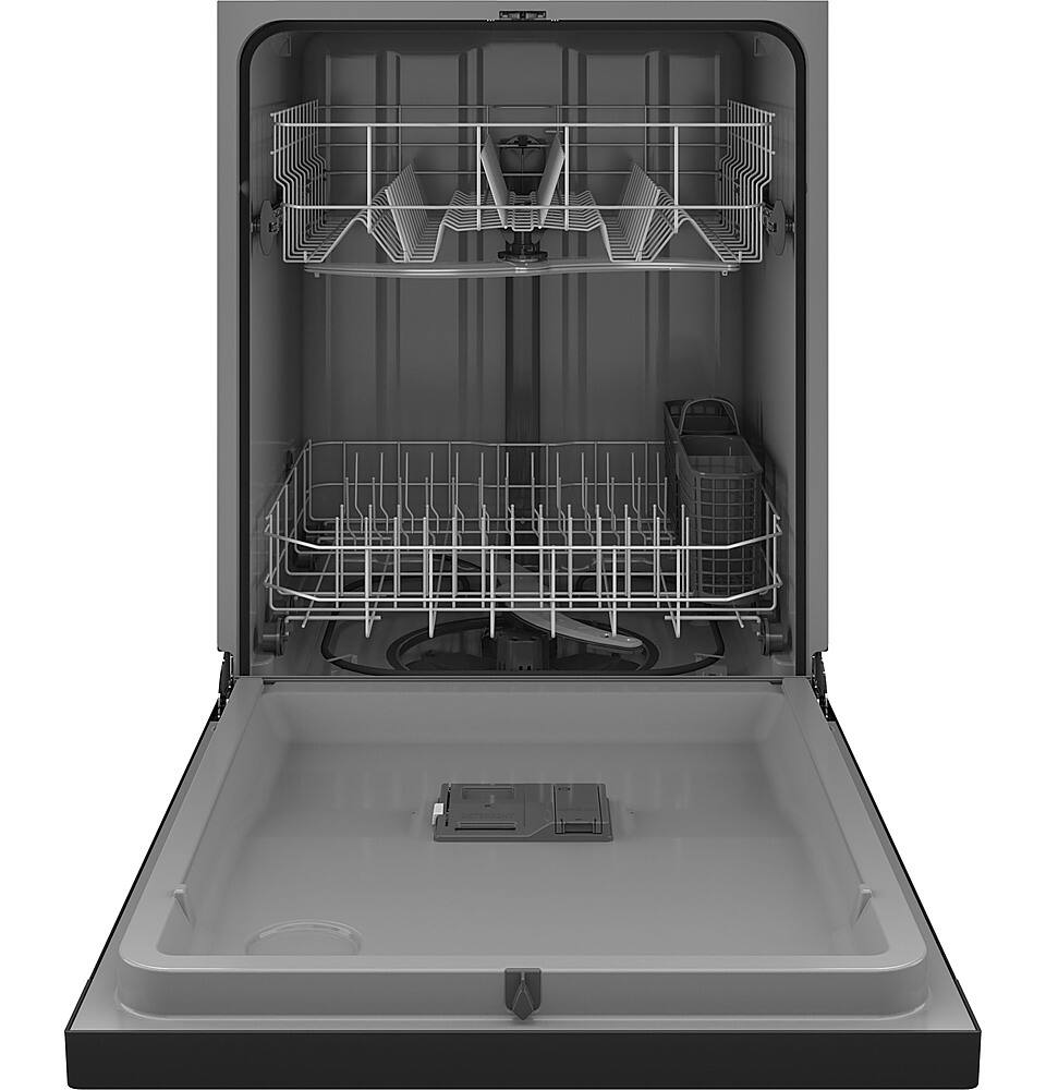 Alt View 11. GE - Front Control Dishwasher with 60dBA - Black.