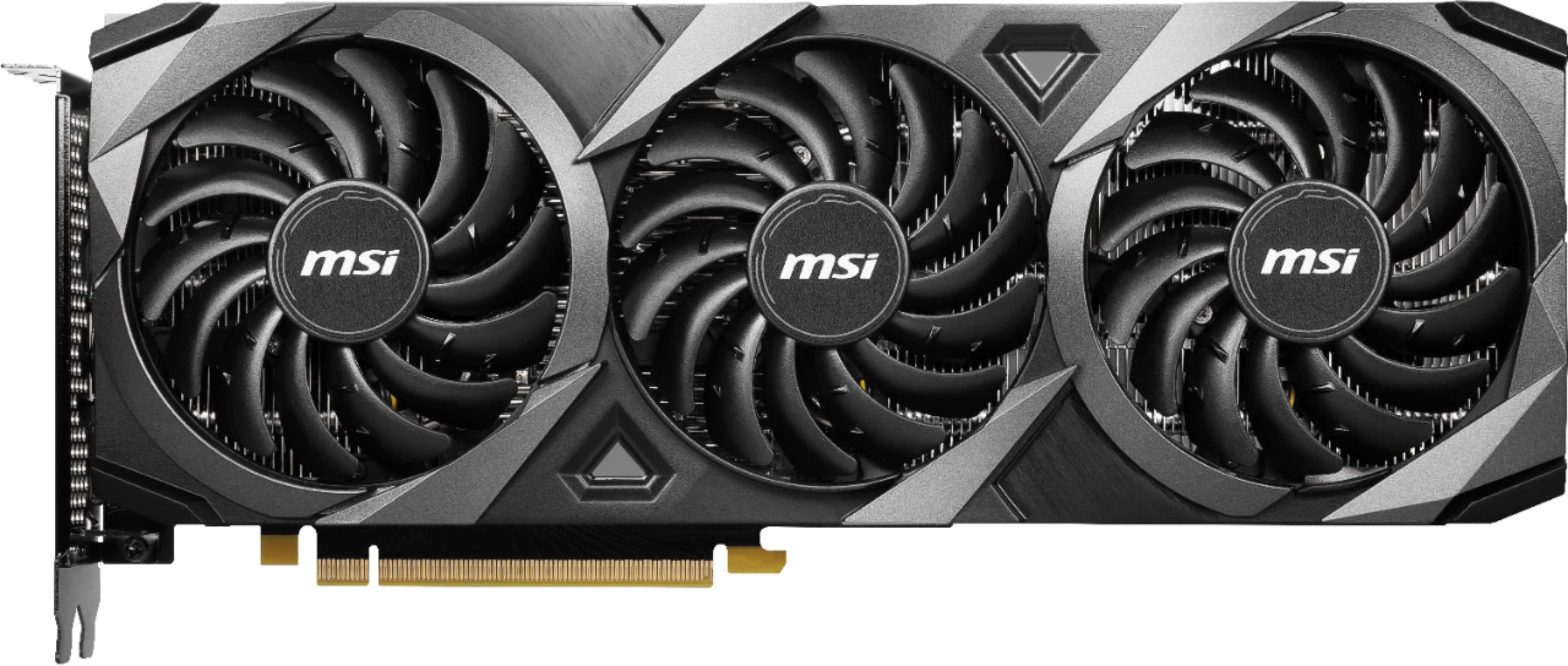 Alt View 11. MSI - NVIDIA GeForce RTX 3060 Ventus 3X 12G OC - 12GB GDDR6 - PCI Express 4.0 - Graphics Card - Black.