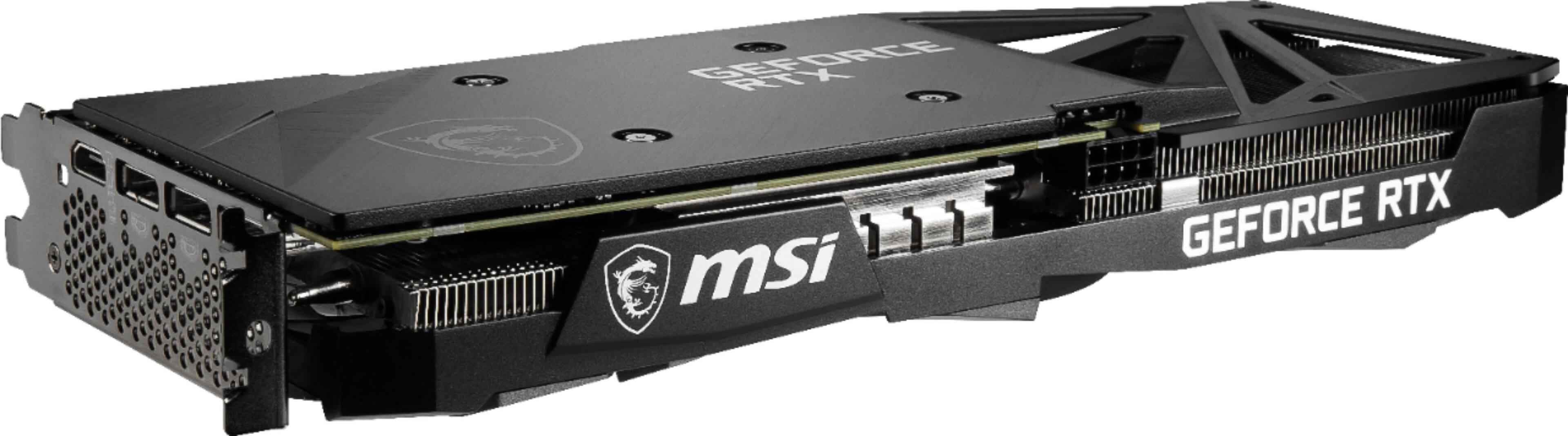 Alt View 16. MSI - NVIDIA GeForce RTX 3060 Ventus 3X 12G OC - 12GB GDDR6 - PCI Express 4.0 - Graphics Card - Black.