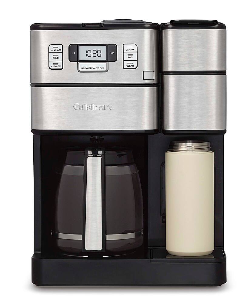 Alt View 13. Cuisinart - Coffee Center Grind & Brew Plus 12-Cup Coffee Maker with Carafe and Single Serve Brewer - Black Stainless.