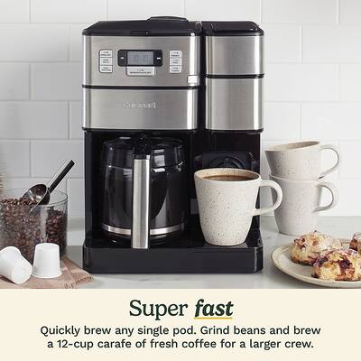 Cuisinart Coffee Center Grind Brew Plus 12 Cup Coffee Maker with