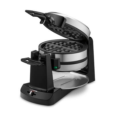 Cuisinart Double Flip Belgian Waffle Maker Stainless Steel & Black Cuisinart Double Flip Belgian Waffle Maker Stainless Steel & Black