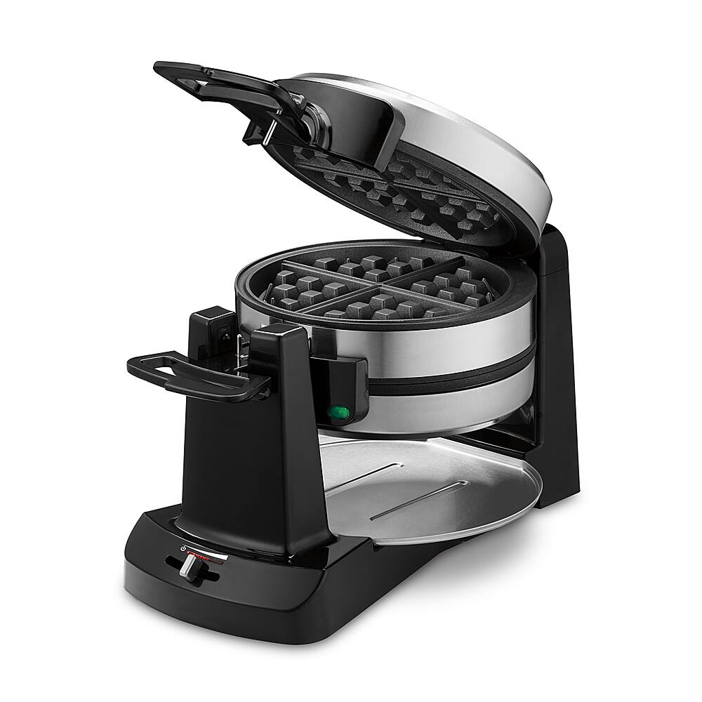 Alt View 13. Cuisinart - Double Flip Belgian Waffle Maker - Stainless Steel & Black.