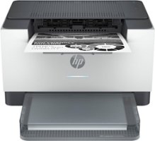 HP - LaserJet M209dw Wireless Black-and-White Laser Printer - White & Slate - Front_Zoom