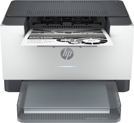 HP - LaserJet M209dwe Wireless Black-and-White Laser Printer with 6 months of Toner through HP+ - White & Slate