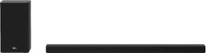 LG - 5.1.2 Channel Soundbar with Wireless Subwoofer, Dolby Atmos & DTS:X - Black - Front_Zoom